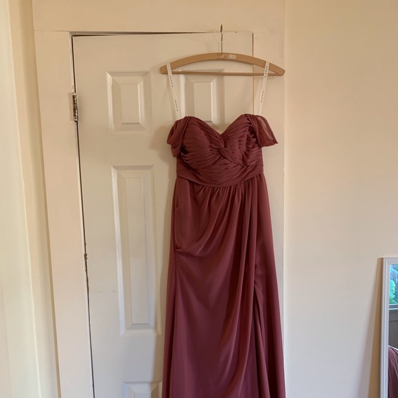 Azazie Millie dress in desert rose custom size - Picture 1 of 4